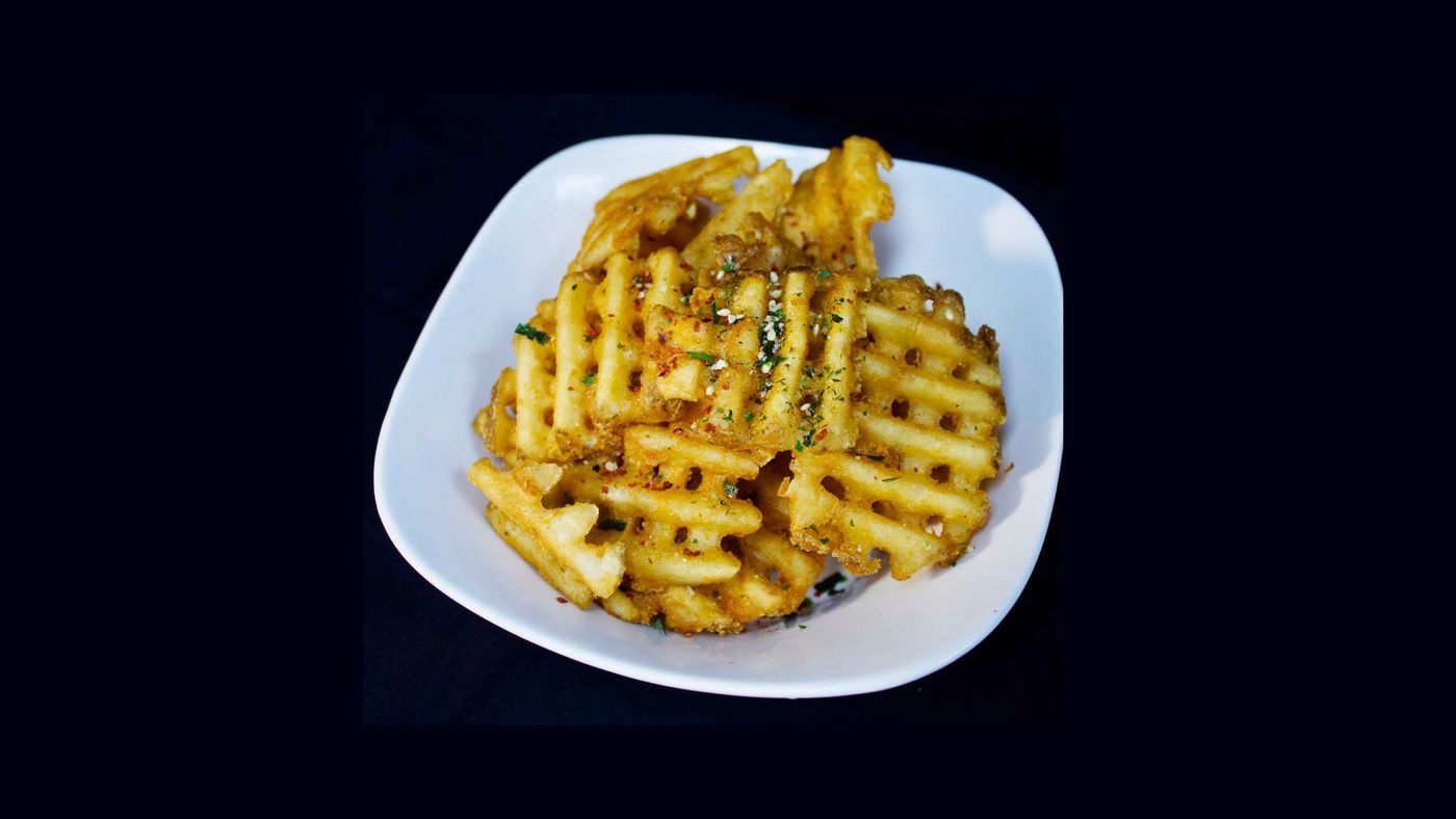 Waffle Fries with Crunchy Dust