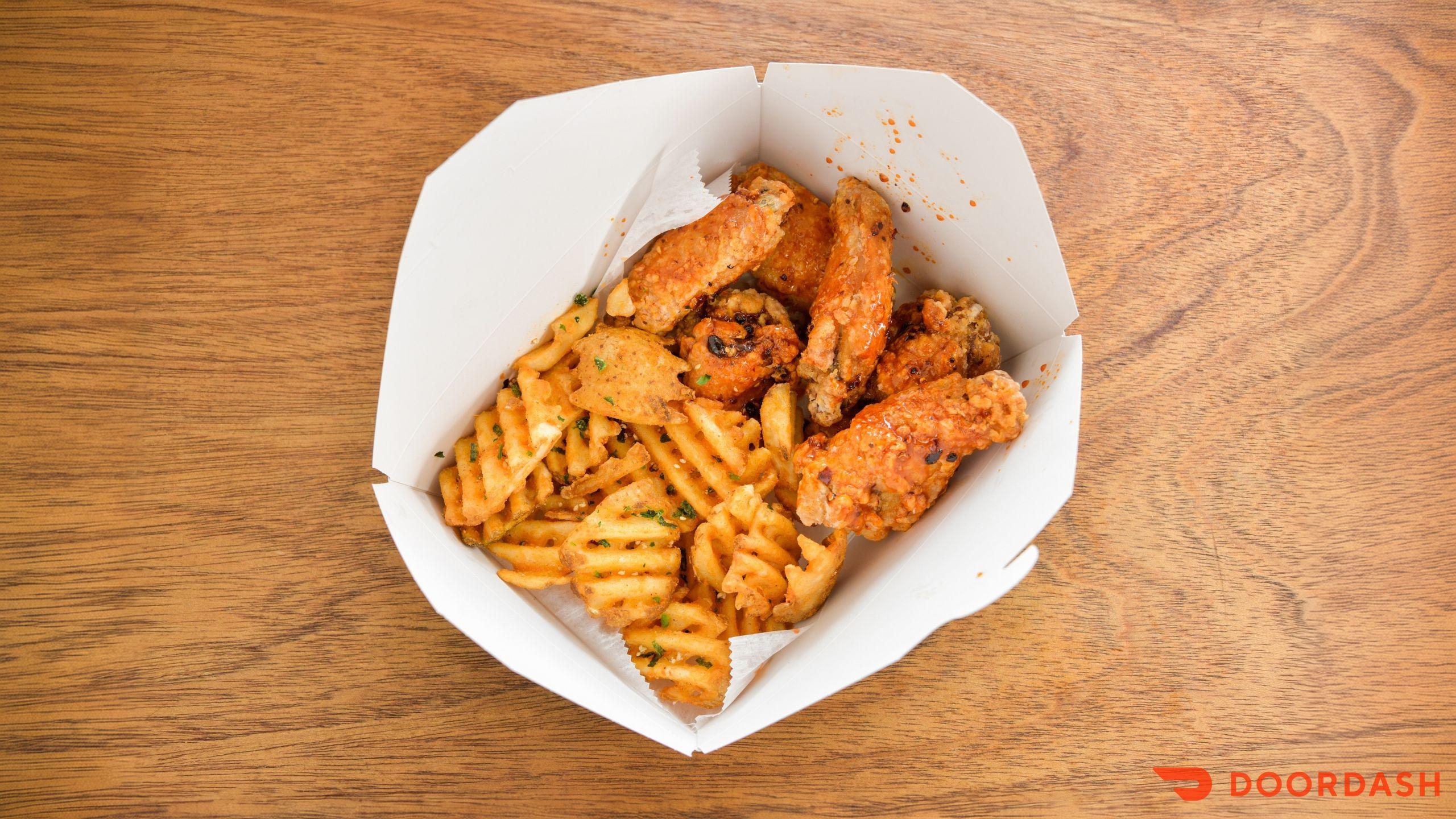 Combo Korean Fried Wings w/fries